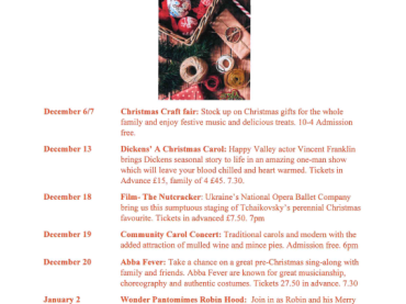 Tetbury Goods Shed - December Highlights